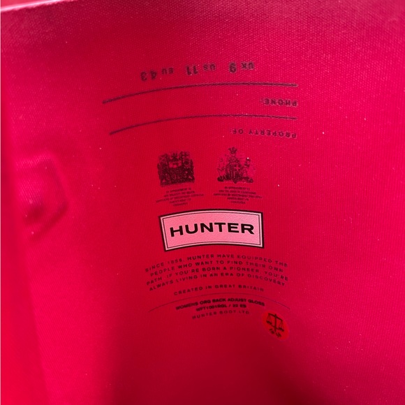 Red Flare Tall Adjustable Hunter Boots 11 - Picture 11 of 17